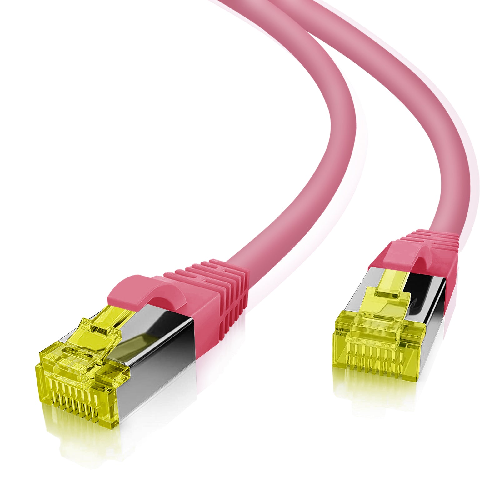 Helos Patchkabel S/FTP Cat 6a magenta 10,0m Helos Patchkabel S/FTP Cat 6a magenta 10,0m